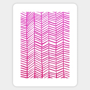 Herringbone Pink Sticker